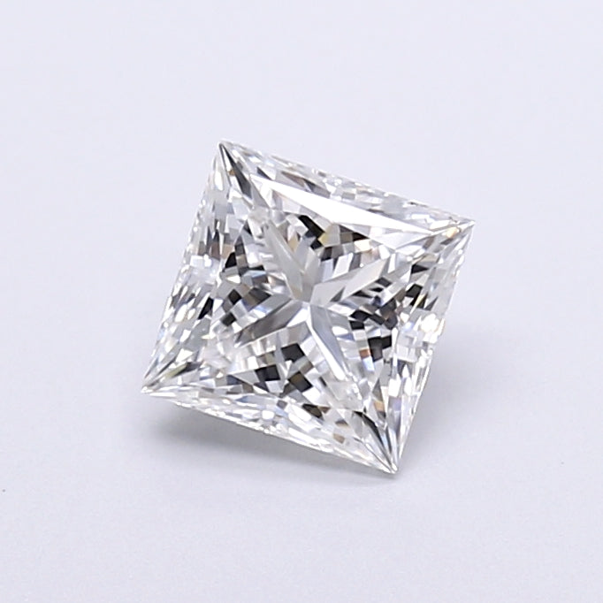 1.04 Carat Princess Shaped, Very Good Cut, D Color, VVS2 Clarity, IGI Certified Lab Grown Diamond