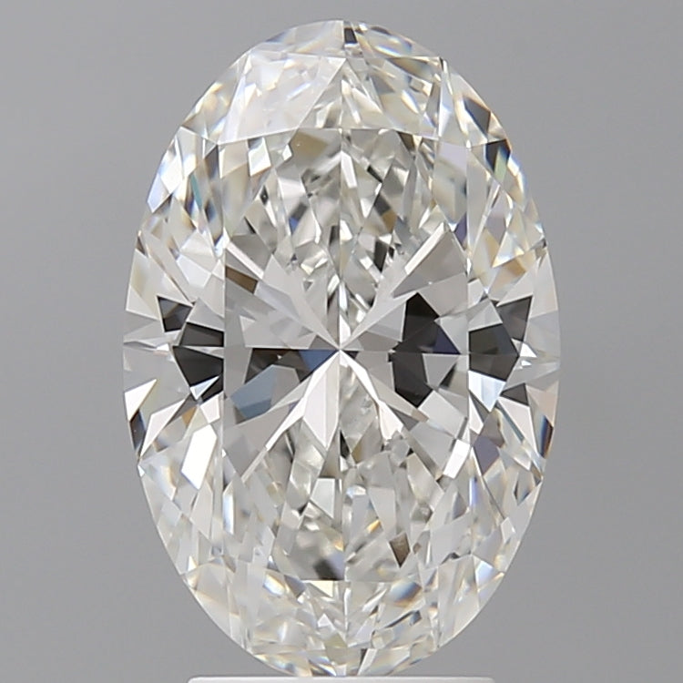 3.58 Carat Oval Shaped, Ideal Cut, F Color, VVS2 Clarity, IGI Certified Lab Grown Diamond