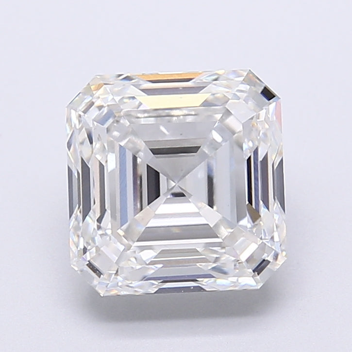3.96 Carat Asscher Shaped, Very Good Cut, E Color, VVS2 Clarity, IGI Certified Lab Grown Diamond