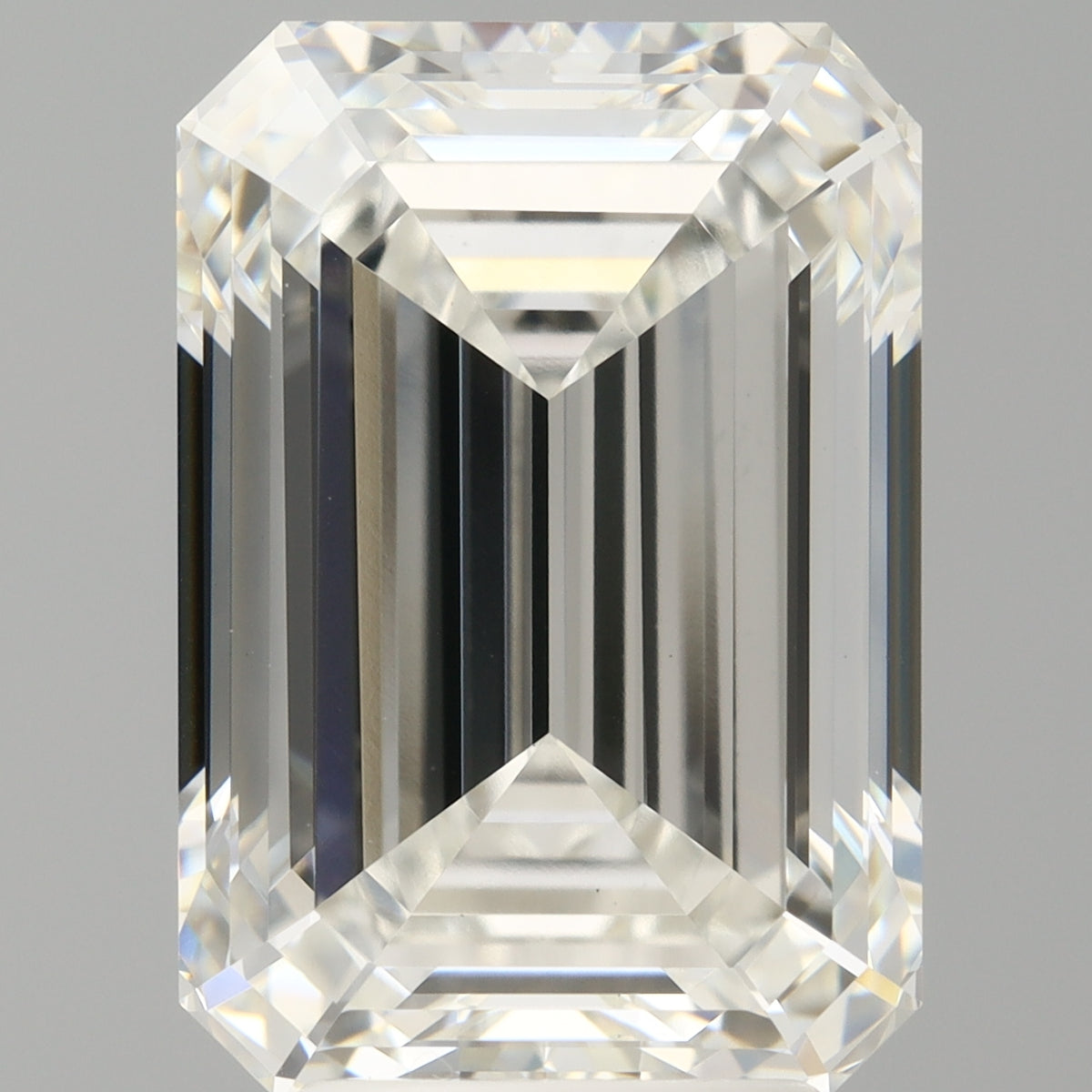 5.11 Carat Emerald Shaped, Ideal Cut, F Color, VVS2 Clarity, IGI Certified Lab Grown Diamond