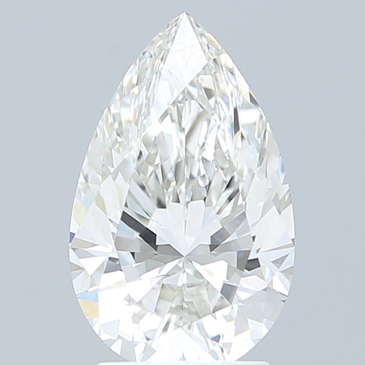 2.60 Carat Pear Shaped, Excellent Cut, G Color, VVS2 Clarity, IGI Certified Lab Grown Diamond