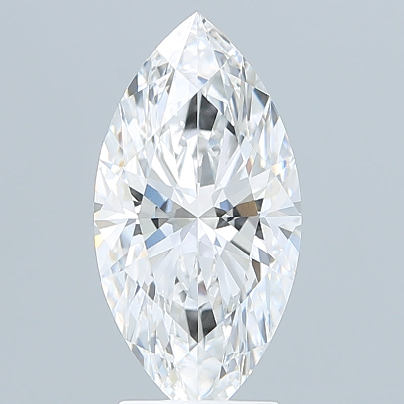 3.03 Carat Marquise Shaped, Ideal Cut, E Color, VVS2 Clarity, IGI Certified Lab Grown Diamond
