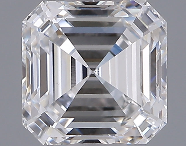 1.06 Carat Asscher Shaped, Ideal Cut, D Color, VVS2 Clarity, IGI Certified Lab Grown Diamond