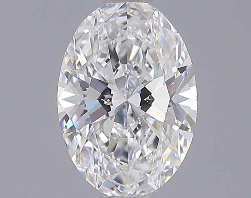 1.55 Carat Oval Shaped, Ideal Cut, D Color, VVS2 Clarity, IGI Certified Lab Grown Diamond