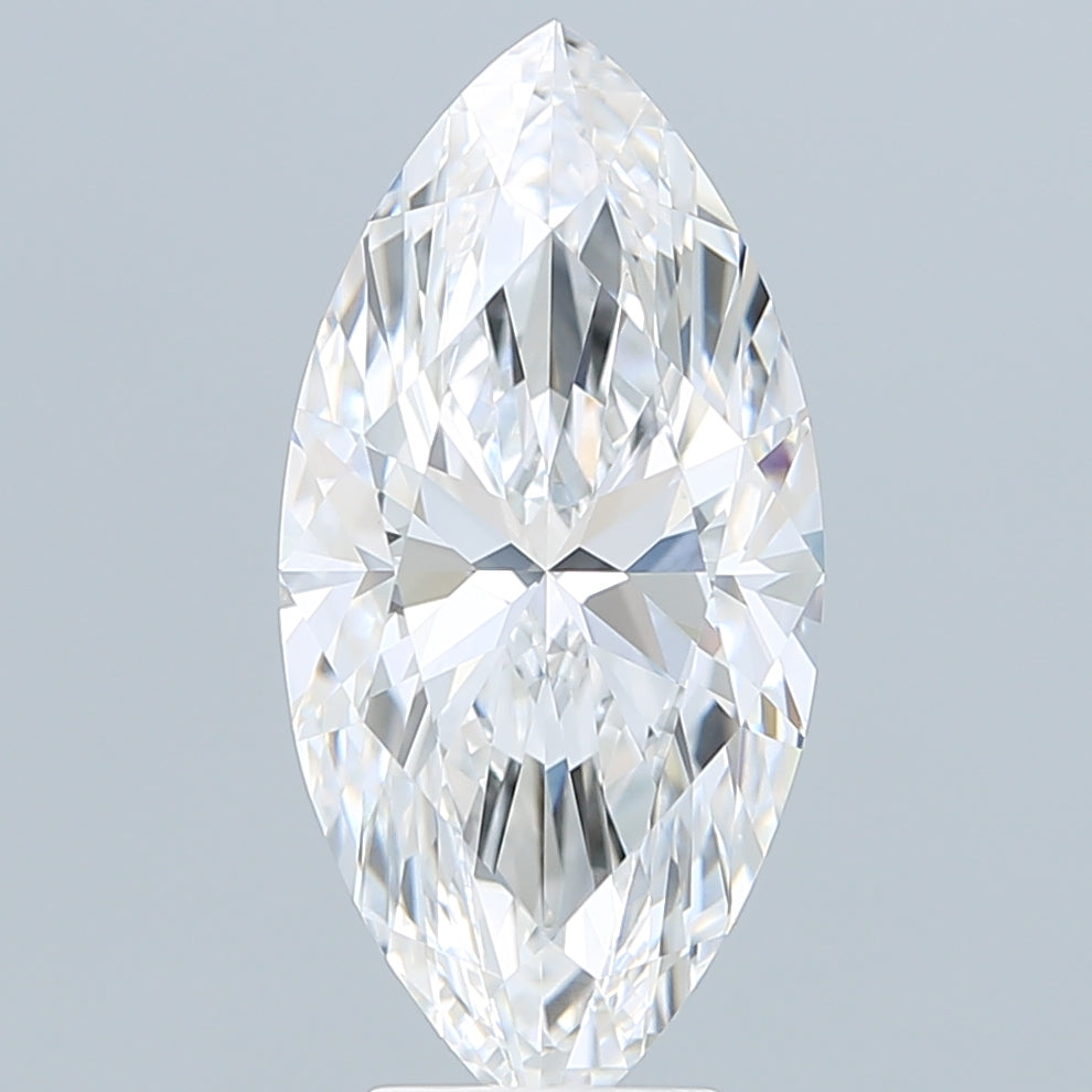 5.10 Carat Marquise Shaped, Ideal Cut, E Color, VVS2 Clarity, IGI Certified Lab Grown Diamond