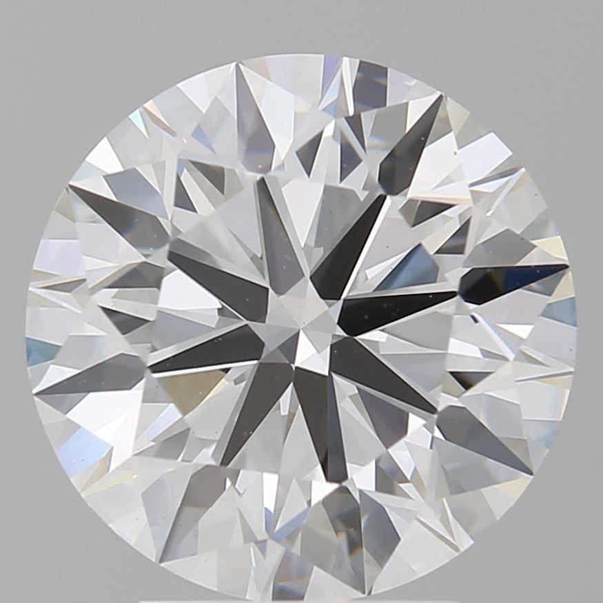 4.08 Carat Round Shaped, Ideal Cut, F Color, VVS2 Clarity, IGI Certified Lab Grown Diamond