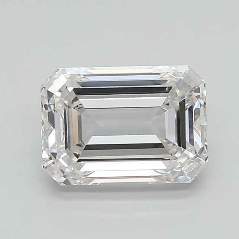 2.01 Carat Emerald Shaped, Ideal Cut, G Color, VVS2 Clarity, IGI Certified Lab Grown Diamond