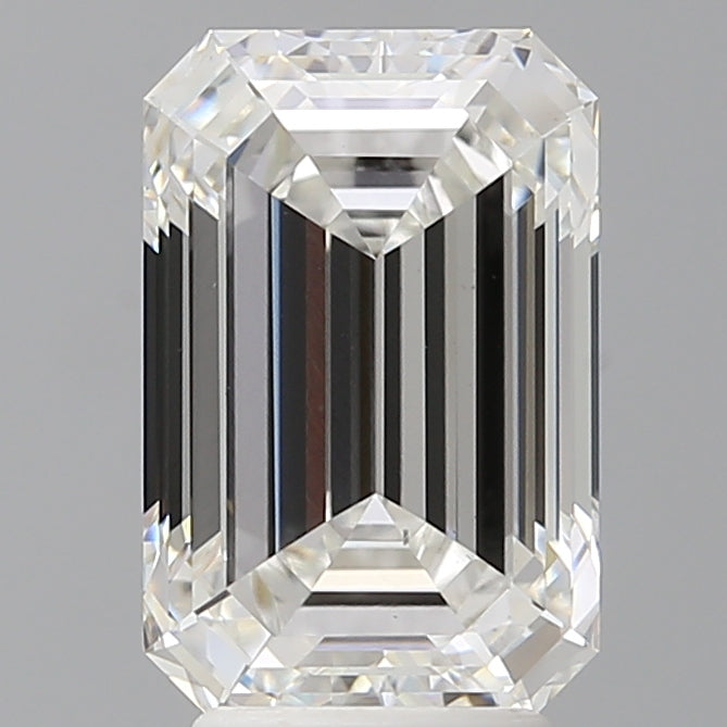 4.04 Carat Emerald Shaped, Ideal Cut, F Color, VS2 Clarity, IGI Certified Lab Grown Diamond