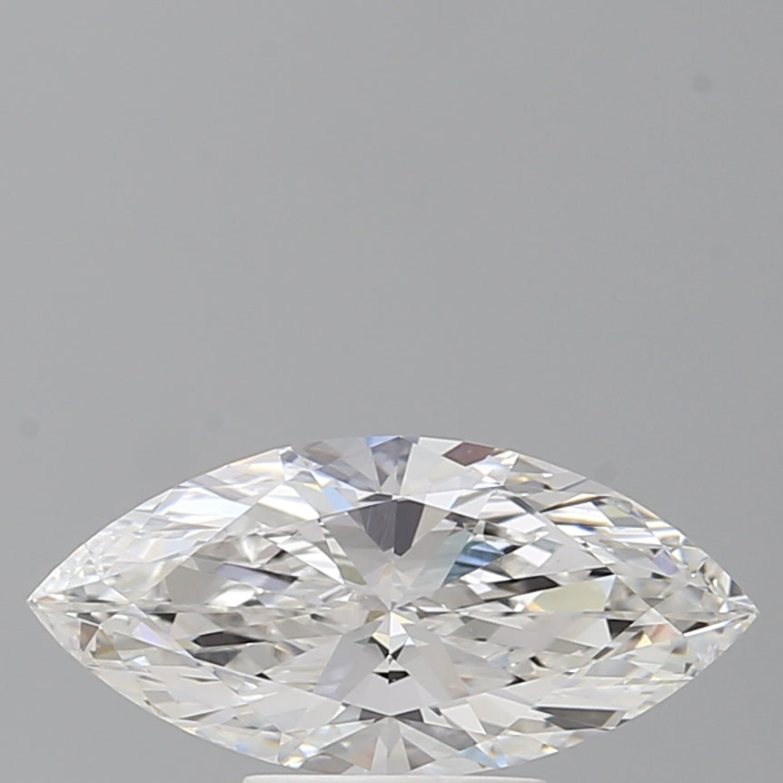 2.10 Carat Marquise Shaped, Ideal Cut, F Color, VVS2 Clarity, IGI Certified Lab Grown Diamond