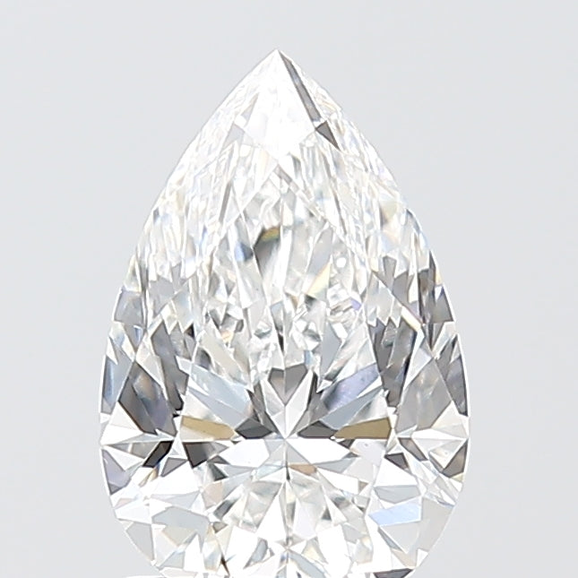 1.53 Carat Pear Shaped, Excellent Cut, D Color, VVS2 Clarity, IGI Certified Lab Grown Diamond