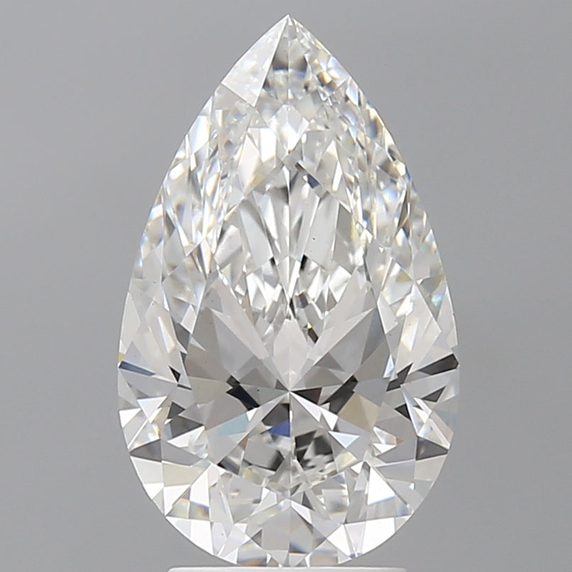 3.58 Carat Pear Shaped, Ideal Cut, E Color, VS1 Clarity, IGI Certified Lab Grown Diamond