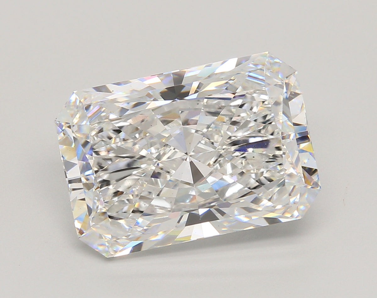 10.07 Carat Radiant Shaped, Ideal Cut, E Color, VS1 Clarity, IGI Certified Lab Grown Diamond