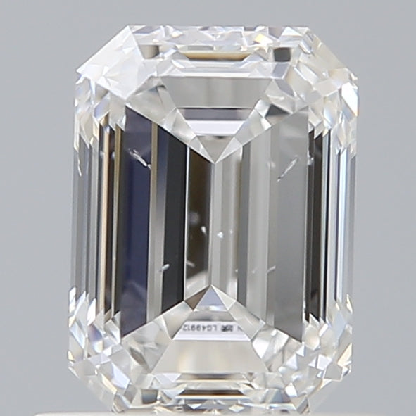 1.04 Carat Emerald Shaped, Ideal Cut, E Color, SI1 Clarity, IGI Certified Lab Grown Diamond
