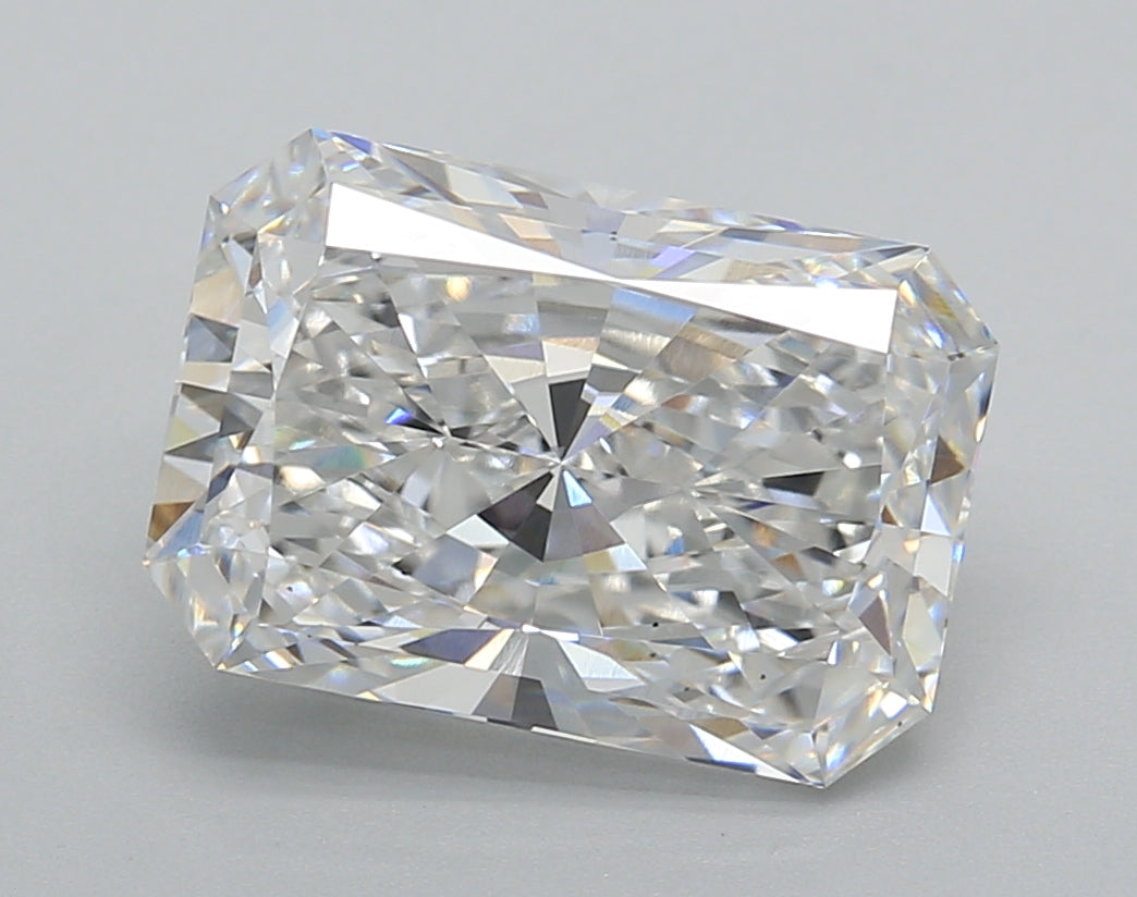 4.02 Carat Radiant Shaped, Excellent Cut, E Color, VS1 Clarity, IGI Certified Lab Grown Diamond
