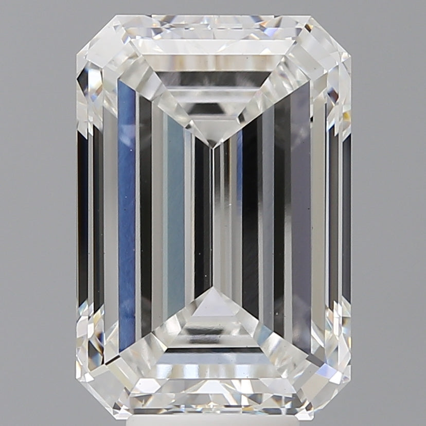 8.00 Carat Emerald Shaped, Excellent Cut, F Color, VVS2 Clarity, IGI Certified Lab Grown Diamond