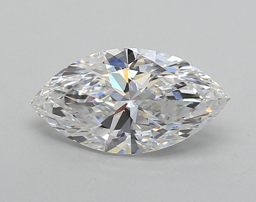 1.28 Carat Marquise Shaped, Excellent Cut, D Color, VVS2 Clarity, IGI Certified Lab Grown Diamond