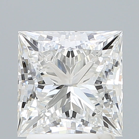 2.10 Carat Princess Shaped, Ideal Cut, E Color, VVS2 Clarity, IGI Certified Lab Grown Diamond
