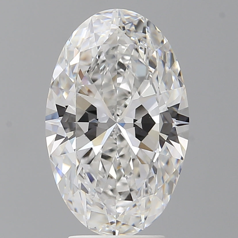 4.09 Carat Oval Shaped, Ideal Cut, E Color, VVS2 Clarity, IGI Certified Lab Grown Diamond