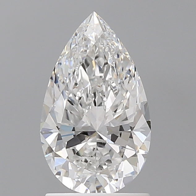 1.55 Carat Pear Shaped, Excellent Cut, D Color, VVS2 Clarity, IGI Certified Lab Grown Diamond