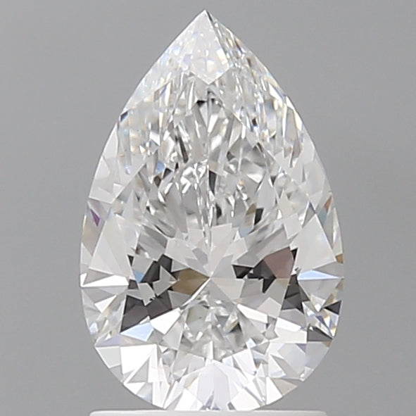 1.60 Carat Pear Shaped, Ideal Cut, D Color, VS1 Clarity, IGI Certified Lab Grown Diamond