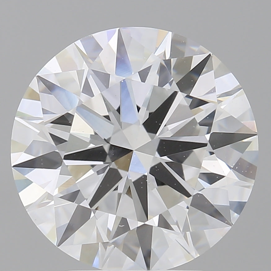 4.06 Carat Round Shaped, Ideal Cut, E Color, VVS2 Clarity, IGI Certified Lab Grown Diamond