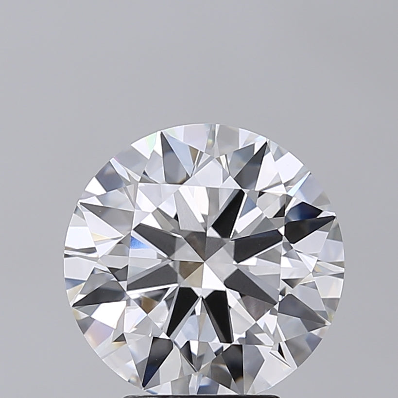 4.00 Carat Round Shaped, Excellent Cut, F Color, VVS2 Clarity, IGI Certified Lab Grown Diamond