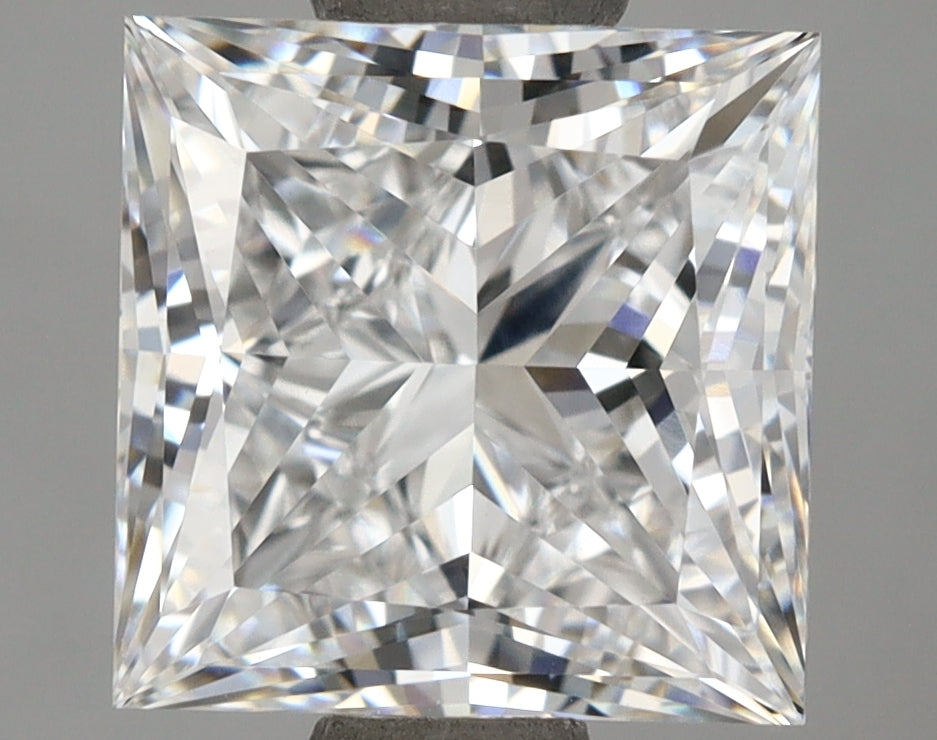 2.05 Carat Princess Shaped, Ideal Cut, D Color, VVS1 Clarity, IGI Certified Lab Grown Diamond