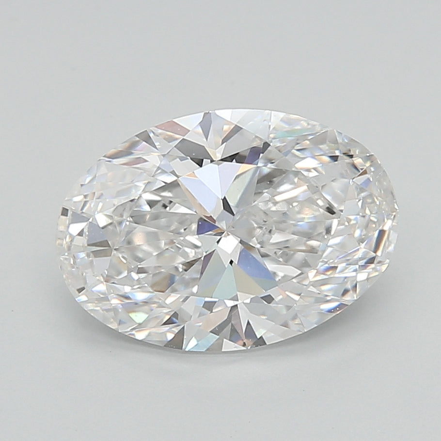 2.50 Carat Oval Shaped, Ideal Cut, E Color, VVS2 Clarity, IGI Certified Lab Grown Diamond
