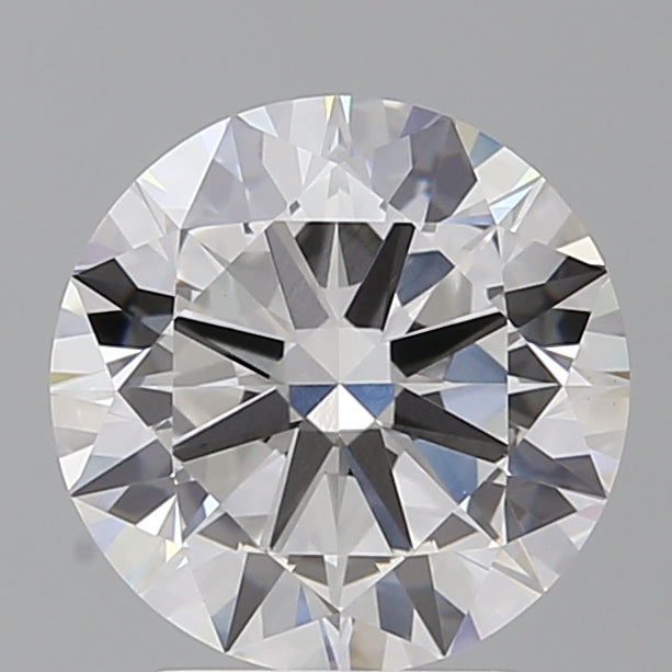 3.04 Carat Round Shaped, Excellent Cut, F Color, VVS2 Clarity, IGI Certified Lab Grown Diamond