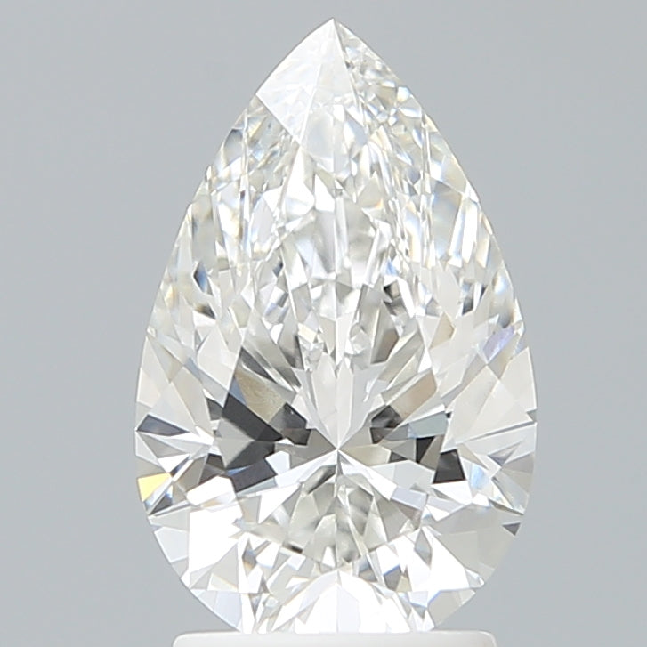 2.41 Carat Pear Shaped, Excellent Cut, F Color, VVS2 Clarity, IGI Certified Lab Grown Diamond
