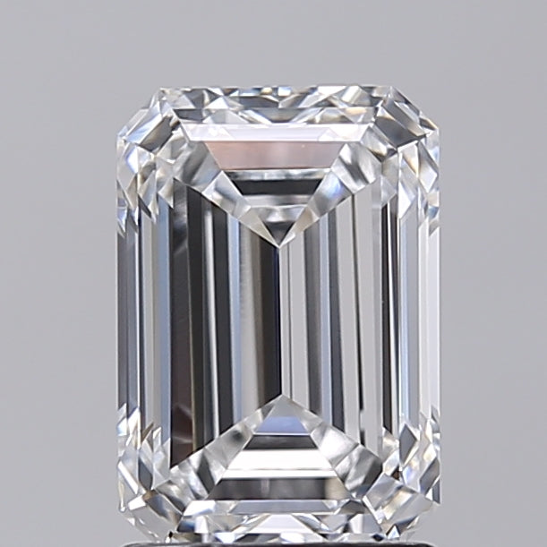 1.96 Carat Emerald Shaped, Excellent Cut, D Color, VVS2 Clarity, IGI Certified Lab Grown Diamond
