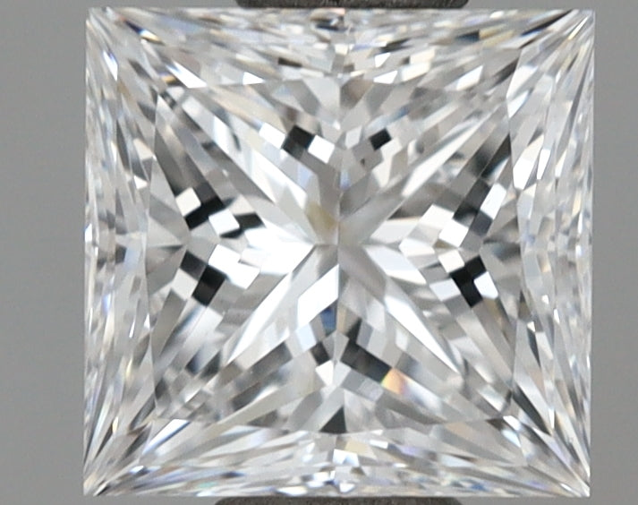 1.01 Carat Princess Shaped, Ideal Cut, D Color, VVS2 Clarity, IGI Certified Lab Grown Diamond