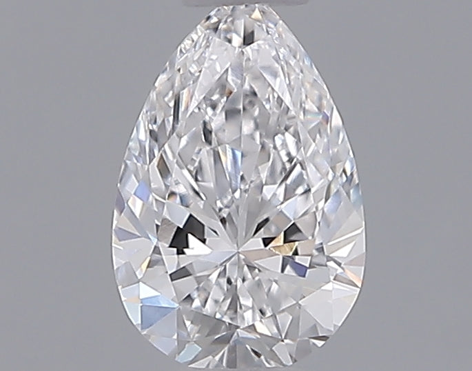 0.53 Carat Pear Shaped, Ideal Cut, D Color, VVS2 Clarity, IGI Certified Lab Grown Diamond