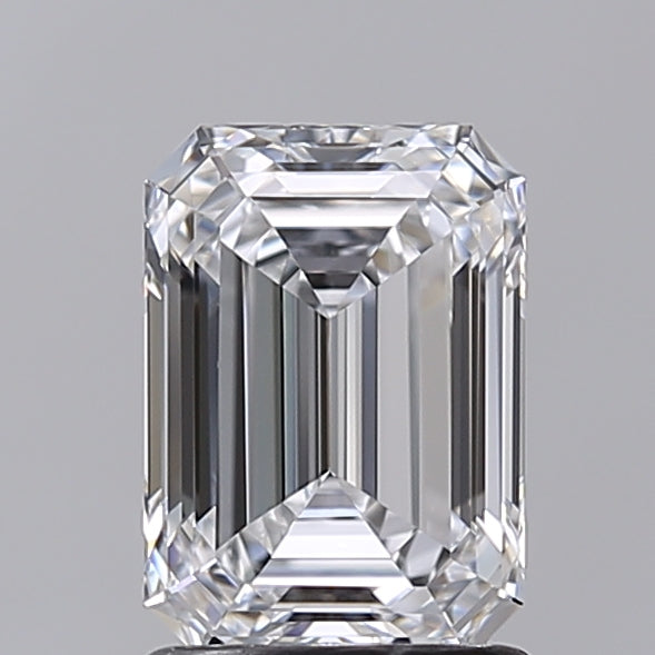 1.50 Carat Emerald Shaped, Very Good Cut, D Color, VVS1 Clarity, IGI Certified Lab Grown Diamond