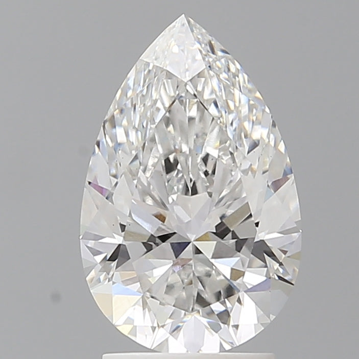 2.53 Carat Pear Shaped, Ideal Cut, E Color, VS1 Clarity, IGI Certified Lab Grown Diamond