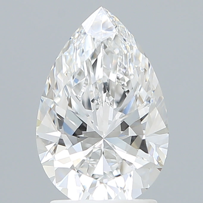 2.18 Carat Pear Shaped, Ideal Cut, D Color, VVS1 Clarity, IGI Certified Lab Grown Diamond