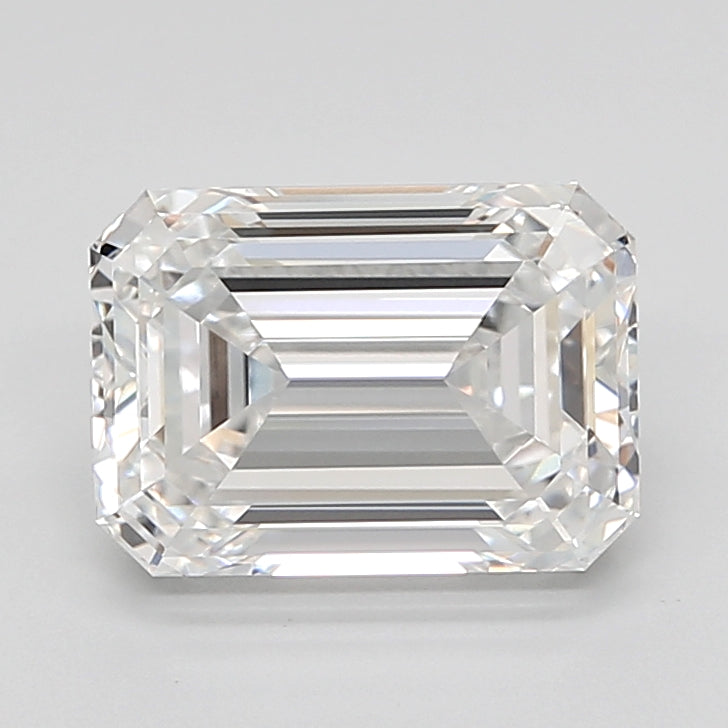 4.51 Carat Emerald Shaped, Ideal Cut, E Color, VVS2 Clarity, IGI Certified Lab Grown Diamond