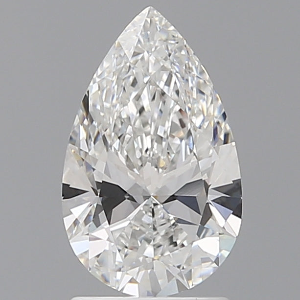 1.54 Carat Pear Shaped, Ideal Cut, E Color, VVS2 Clarity, IGI Certified Lab Grown Diamond