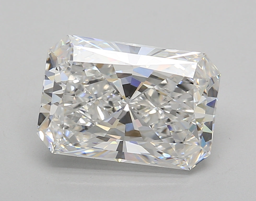 3.02 Carat Radiant Shaped, Excellent Cut, E Color, VS1 Clarity, IGI Certified Lab Grown Diamond