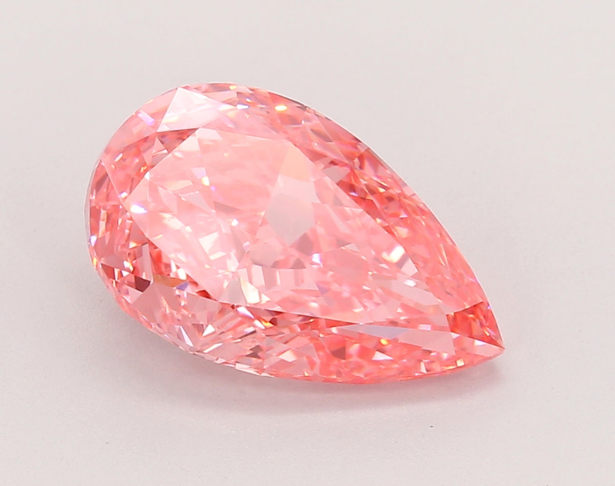4.54 Carat Pear Shaped, Excellent Cut, VVS2 Clarity, IGI Certified Lab Grown Diamond