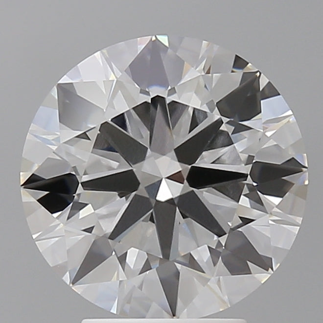 4.06 Carat Round Shaped, Ideal Cut, E Color, VVS2 Clarity, IGI Certified Lab Grown Diamond