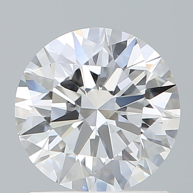1.30 Carat Round Shaped, Ideal Cut, D Color, VVS2 Clarity, IGI Certified Lab Grown Diamond