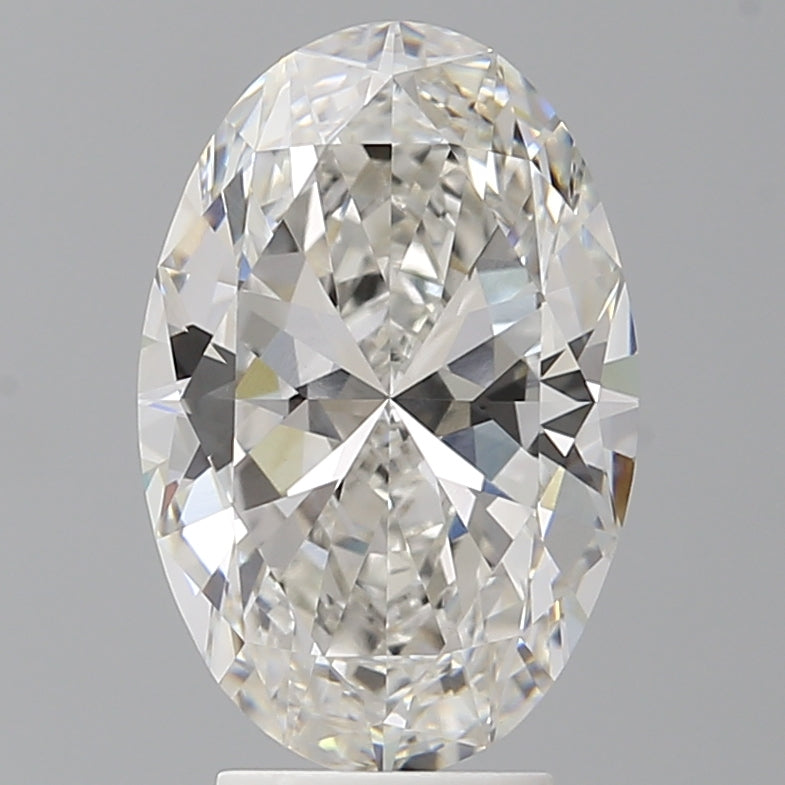 4.08 Carat Oval Shaped, Ideal Cut, G Color, VVS2 Clarity, IGI Certified Lab Grown Diamond