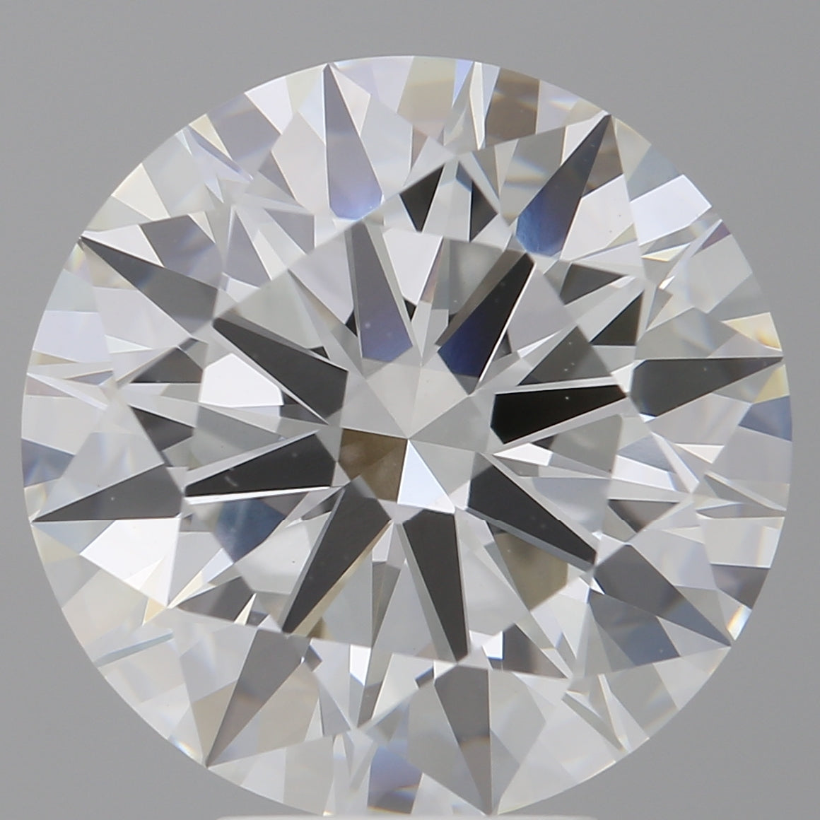 6.07 Carat Round Shaped, Ideal Cut, F Color, VVS2 Clarity, IGI Certified Lab Grown Diamond