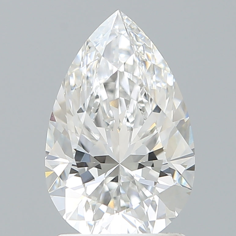 1.89 Carat Pear Shaped, Excellent Cut, E Color, VVS2 Clarity, IGI Certified Lab Grown Diamond