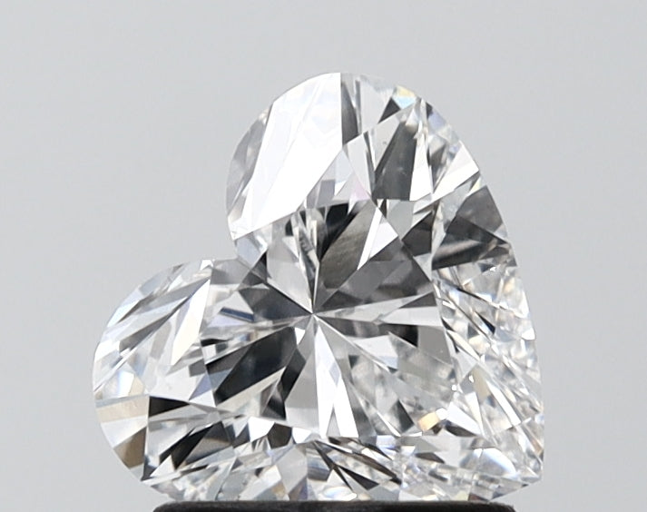 1.49 Carat Heart Shaped, Ideal Cut, D Color, VS1 Clarity, IGI Certified Lab Grown Diamond