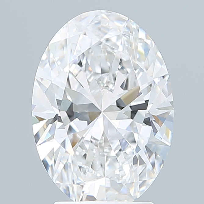 3.10 Carat Oval Shaped, Ideal Cut, D Color, VVS2 Clarity, IGI Certified Lab Grown Diamond