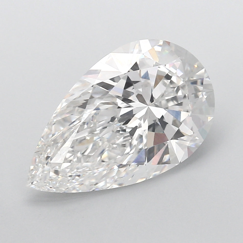 6.51 Carat Pear Shaped, Very Good Cut, E Color, VS1 Clarity, IGI Certified Lab Grown Diamond