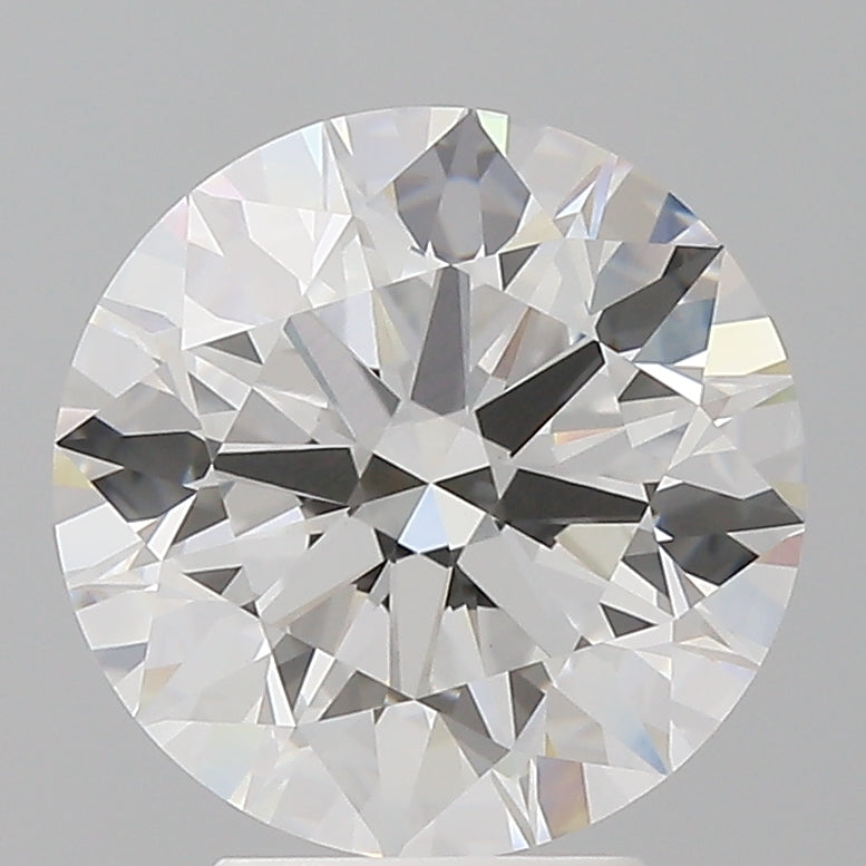 4.10 Carat Round Shaped, Ideal Cut, E Color, VVS2 Clarity, IGI Certified Lab Grown Diamond