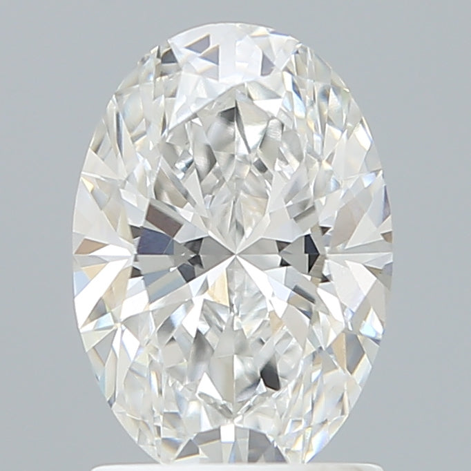 1.60 Carat Oval Shaped, Excellent Cut, D Color, VVS2 Clarity, IGI Certified Lab Grown Diamond